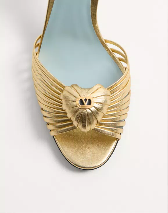 Valentino Royal Sandal In Laminated Nappa Leather 85Mm - Image 3